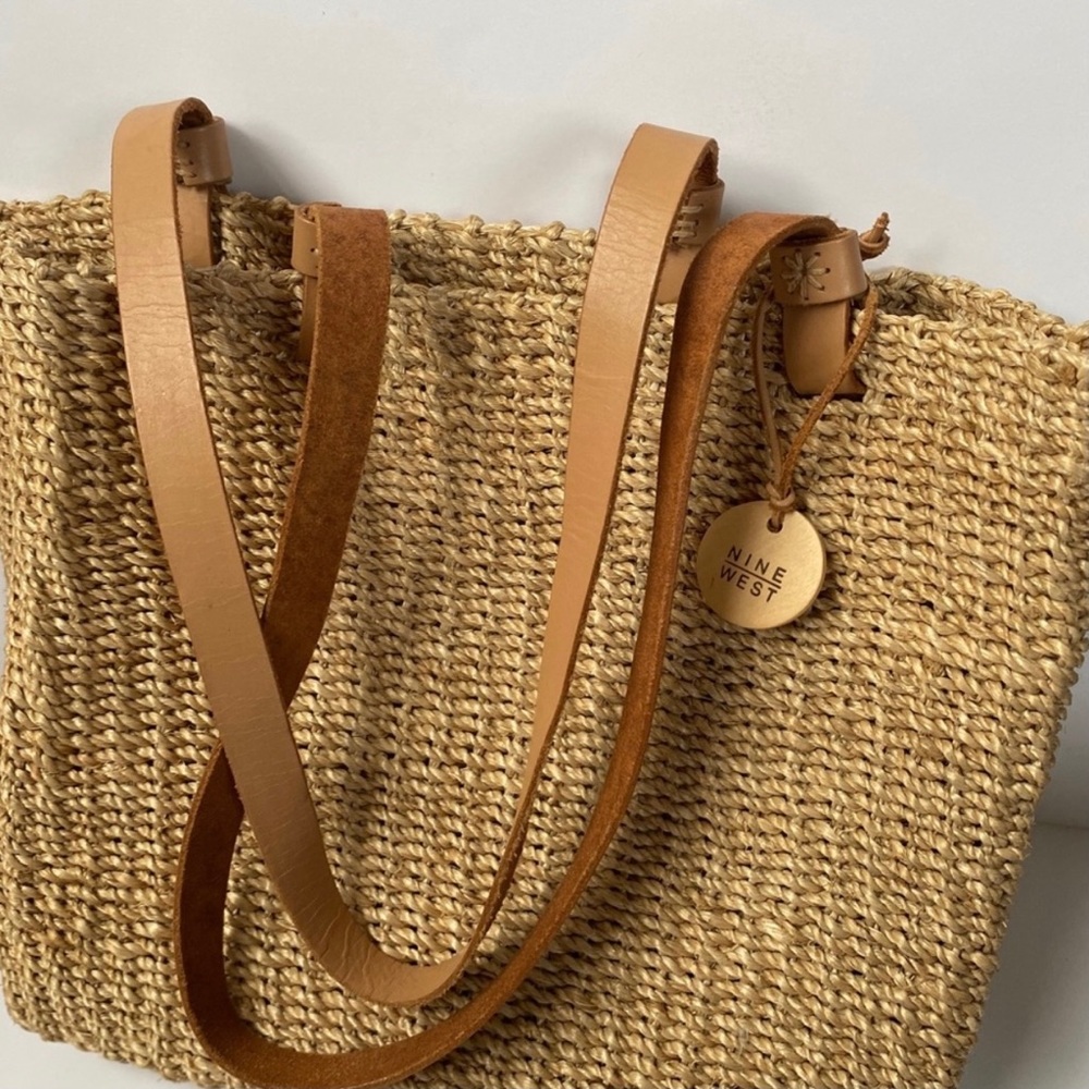 WOVEN HANDMADE NINE WEST TOTE BAG